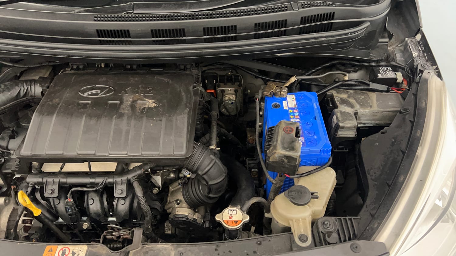 Used 2018 Hyundai Grand i10 Sportz 1.2 Kappa VTVT Petrol Manual engine ENGINE LEFT SIDE VIEW