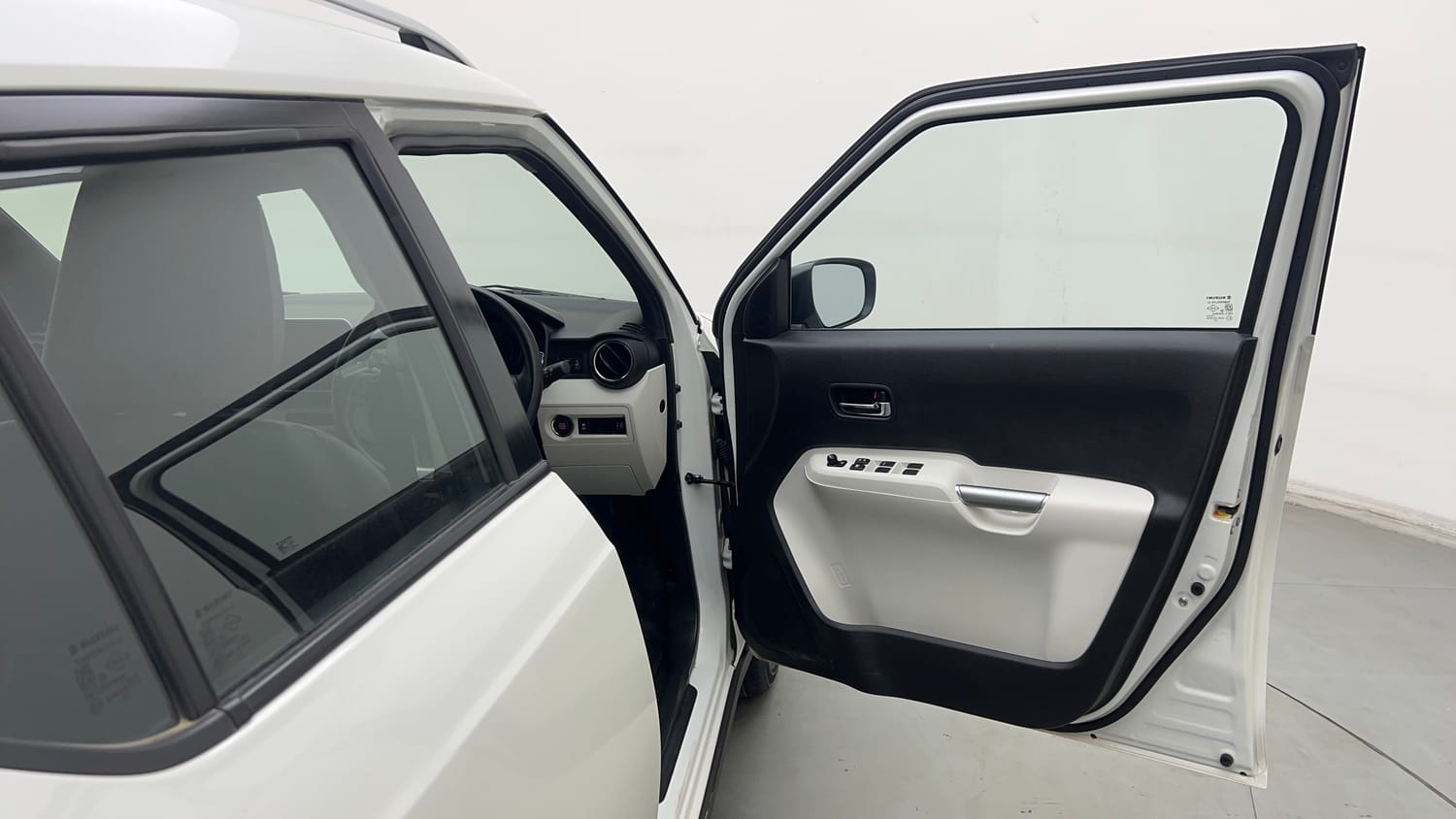Used 2025 Maruti Suzuki Ignis Alpha 1.2 AMT Petrol Automatic interior RIGHT FRONT DOOR OPEN VIEW