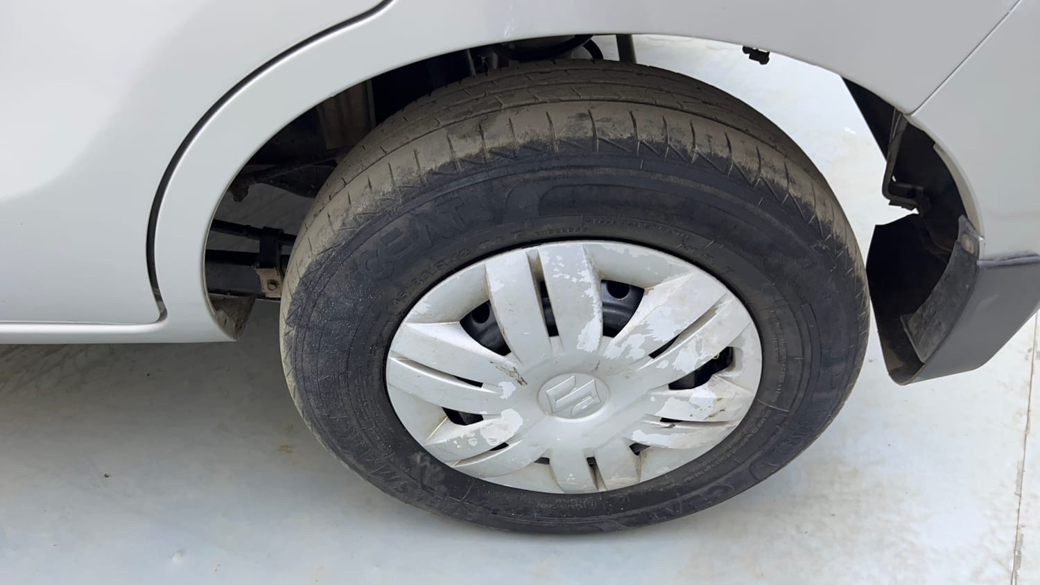 Used 2021 Maruti Suzuki Alto 800 LXi Petrol Manual tyres LEFT REAR TYRE RIM VIEW