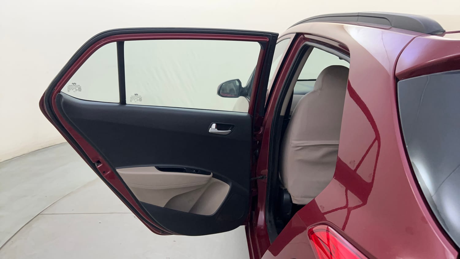 Used 2016 Hyundai Grand i10 Sportz 1.2 Kappa VTVT Petrol Manual interior LEFT REAR DOOR OPEN VIEW