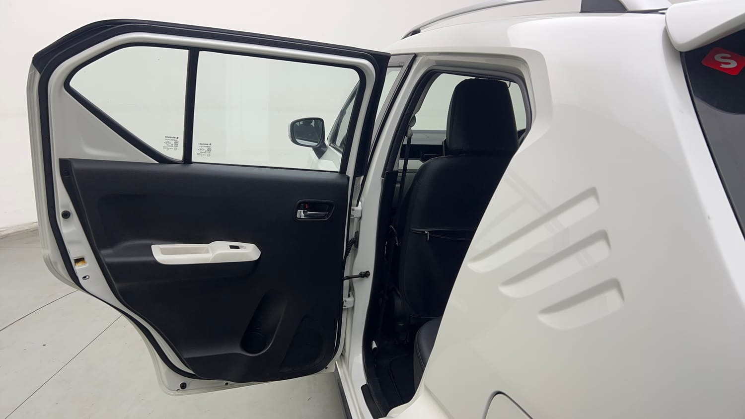 Used 2025 Maruti Suzuki Ignis Alpha 1.2 AMT Petrol Automatic interior LEFT REAR DOOR OPEN VIEW