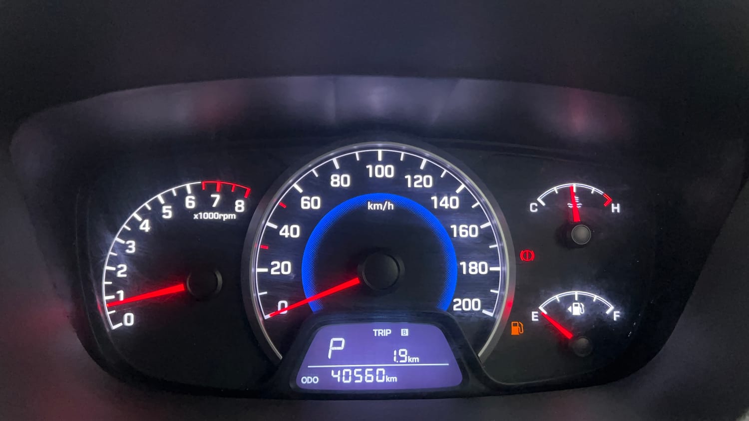 Used 2014 Hyundai Grand i10 Asta AT 1.2 Kappa VTVT Petrol Automatic interior CLUSTERMETER VIEW