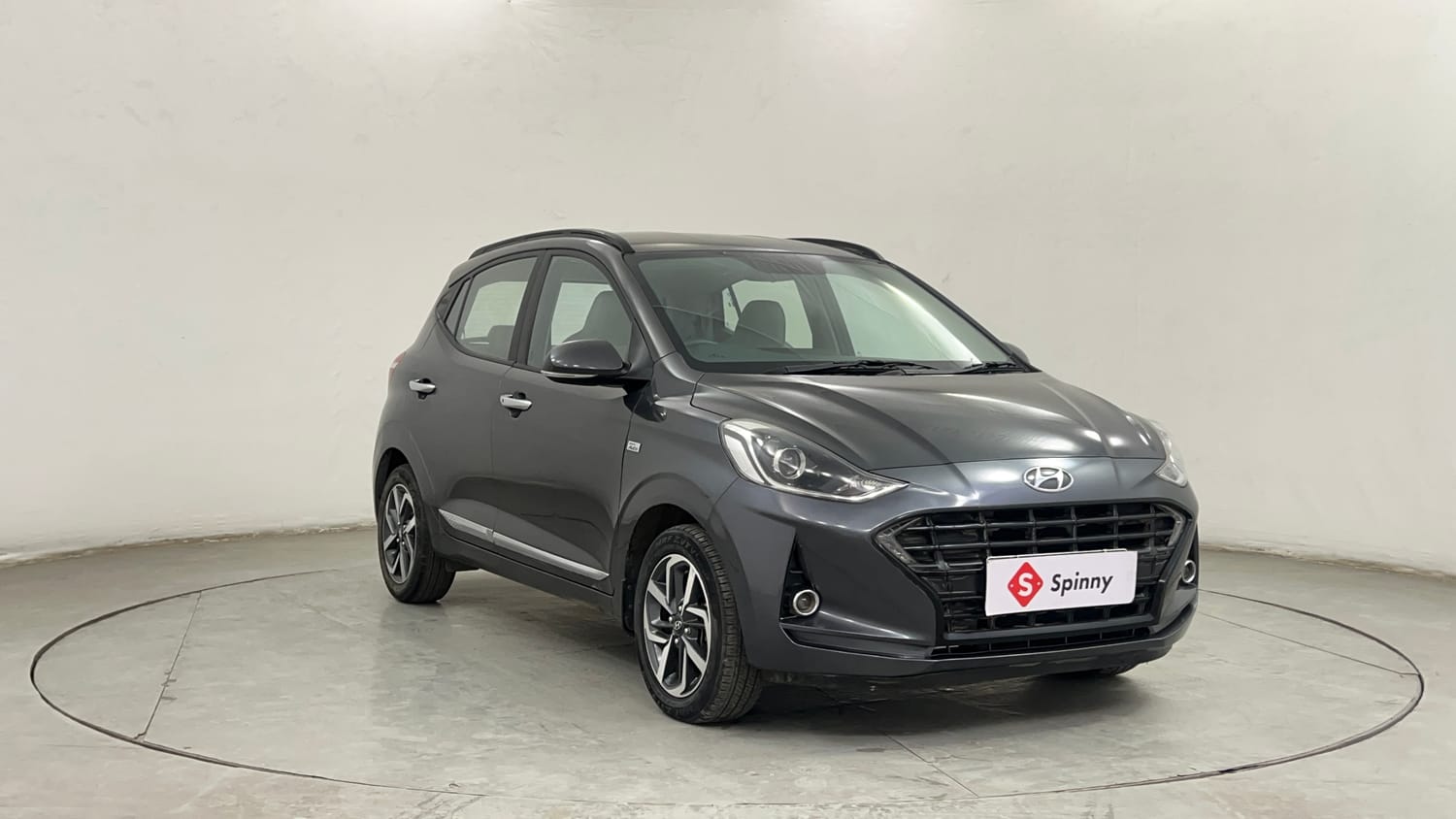 Used 2021 Hyundai Grand i10 Nios Sportz AMT 1.2 Kappa VTVT Petrol Automatic exterior RIGHT FRONT CORNER VIEW