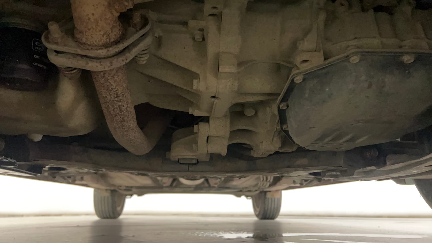 Used 2018 Maruti Suzuki Baleno Alpha 1.2 AT Petrol Automatic extra FRONT LEFT UNDERBODY VIEW