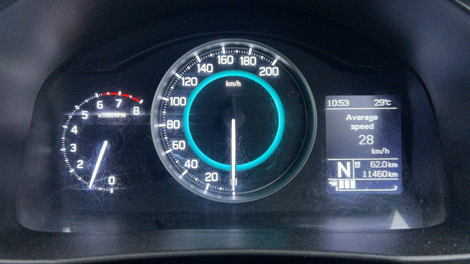 Used 2022 Maruti Suzuki Ignis Zeta 1.2 AMT Petrol Automatic interior CLUSTERMETER VIEW