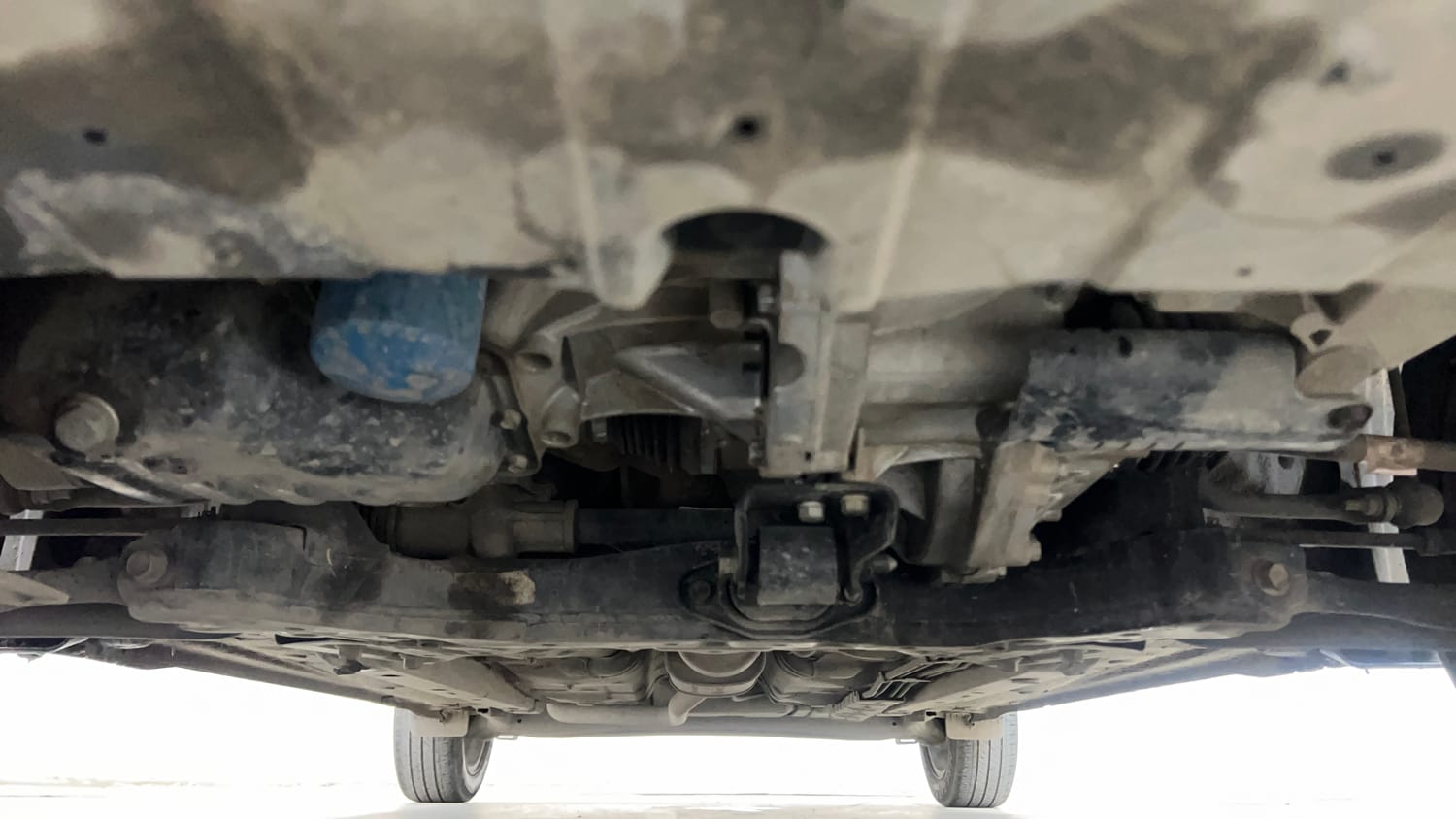 Used 2021 Hyundai Grand i10 Nios Sportz AMT 1.2 Kappa VTVT Petrol Automatic extra FRONT LEFT UNDERBODY VIEW