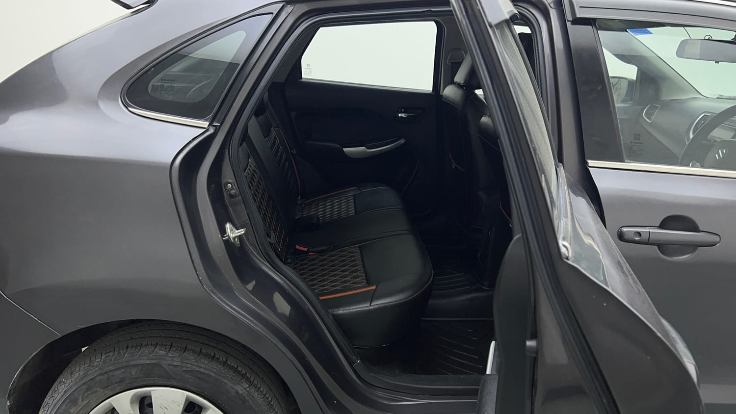 Used 2017 Maruti Suzuki Baleno Delta 1.2 Petrol Manual interior RIGHT SIDE REAR DOOR CABIN VIEW