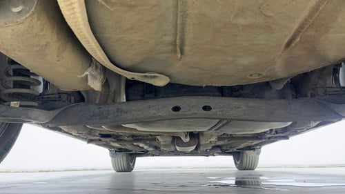 Used 2023 Volkswagen Taigun Topline 1.0 TSI MT Petrol Manual extra REAR UNDERBODY VIEW (TAKEN FROM REAR)