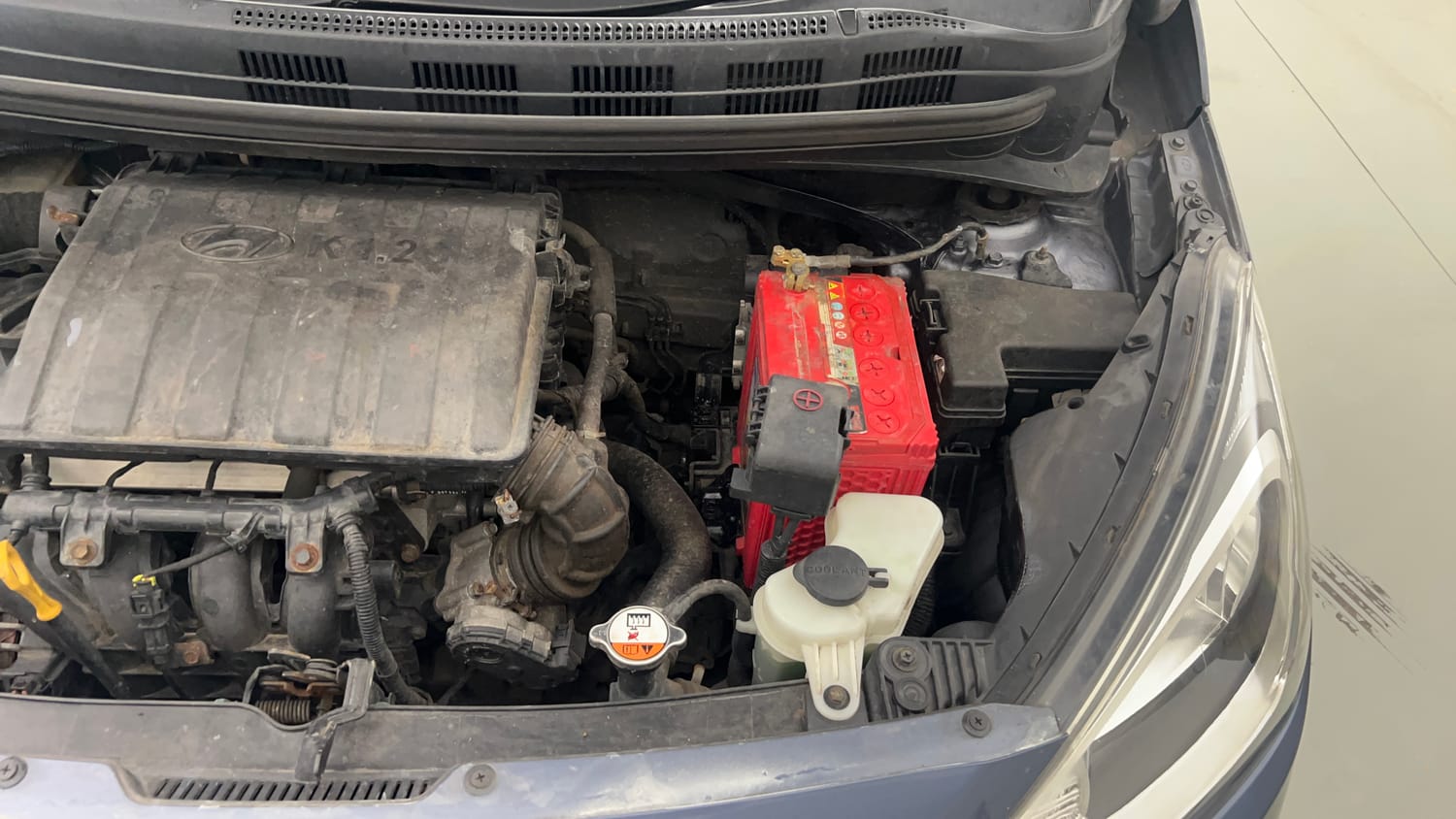 Used 2015 Hyundai Xcent S 1.2 Petrol Manual engine ENGINE LEFT SIDE VIEW
