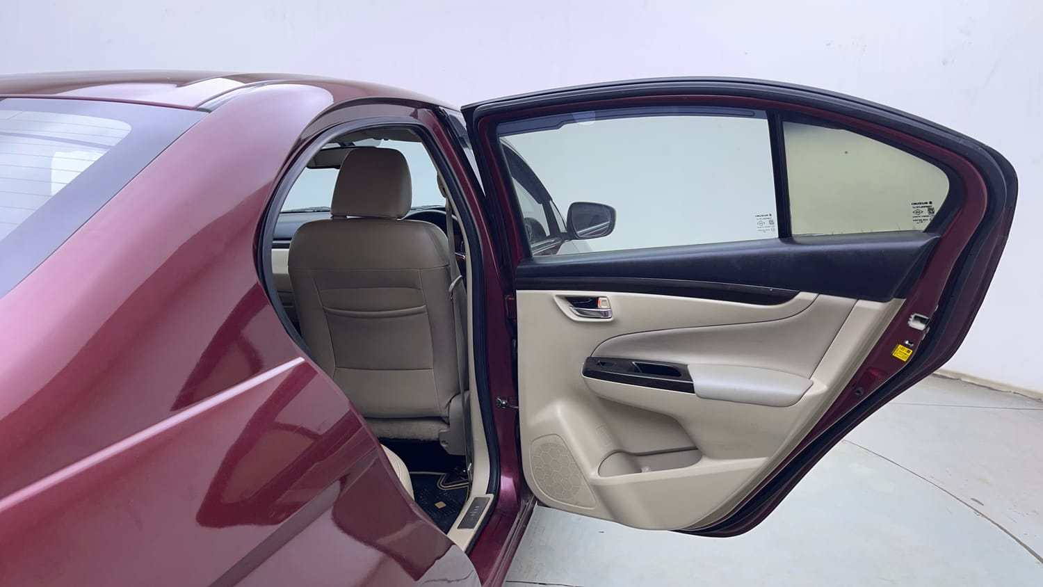 Used 2017 Maruti Suzuki Ciaz Alpha 1.4 AT Petrol Automatic interior RIGHT REAR DOOR OPEN VIEW