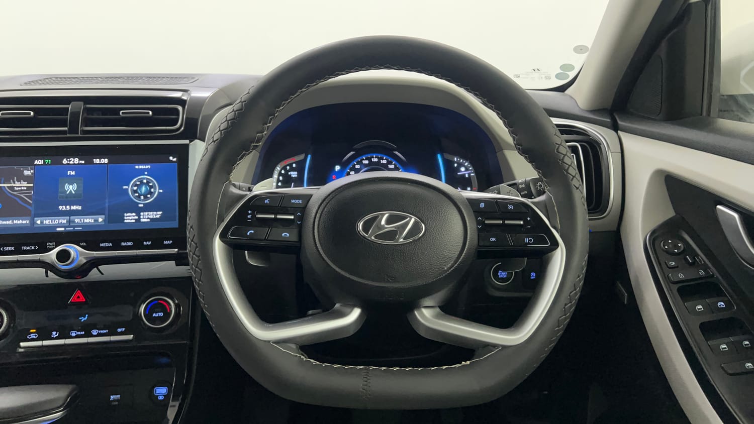 Used 2023 Hyundai Creta SX (O) 1.5 Petrol IVT Petrol Automatic interior STEERING VIEW