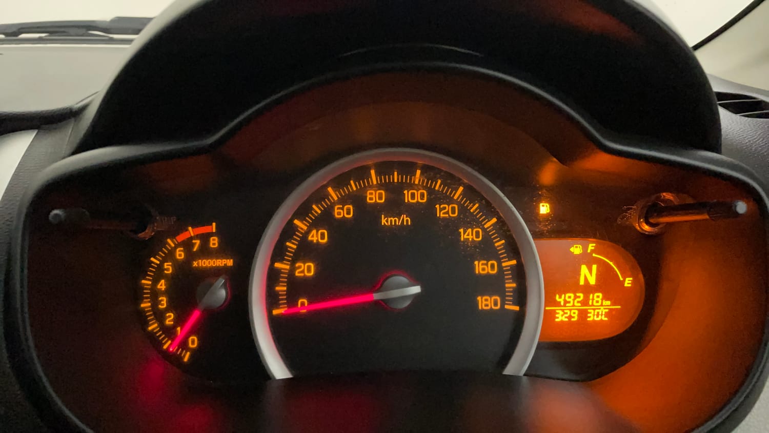 Used 2014 Maruti Suzuki Celerio VXi AMT Petrol Automatic interior CLUSTERMETER VIEW