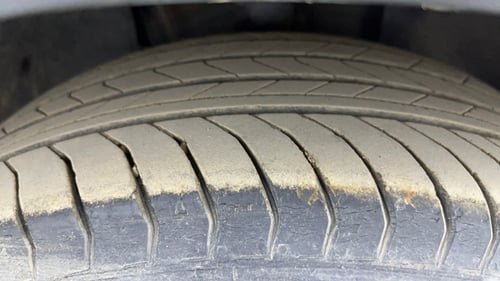 Used 2023 Volkswagen Taigun Topline 1.0 TSI MT Petrol Manual tyres RIGHT FRONT TYRE TREAD VIEW