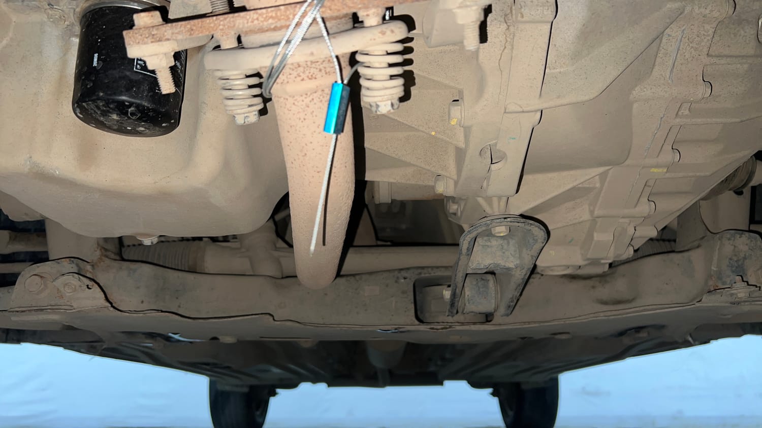 Used 2022 Maruti Suzuki Brezza VXi Petrol Manual extra FRONT LEFT UNDERBODY VIEW