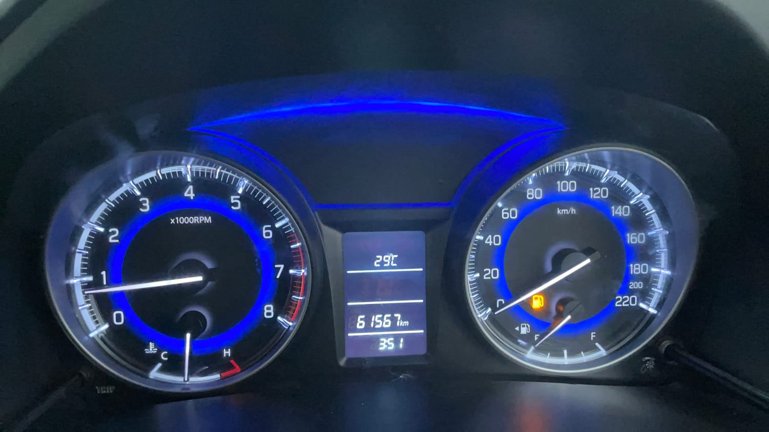 Used 2018 Maruti Suzuki Baleno Delta 1.2 Petrol Manual interior CLUSTERMETER VIEW