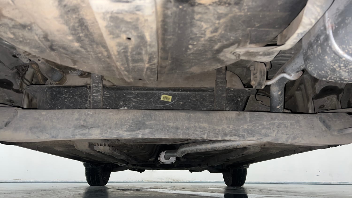 Used 2018 Hyundai Grand i10 Sportz 1.2 Kappa VTVT Petrol Manual extra REAR UNDERBODY VIEW (TAKEN FROM REAR)