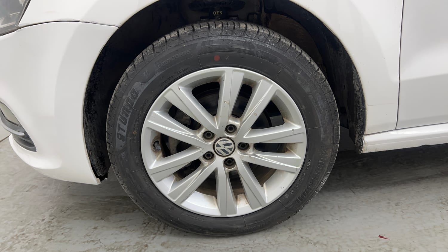 Used 2016 Volkswagen Polo GT TSI Petrol Automatic tyres LEFT FRONT TYRE RIM VIEW