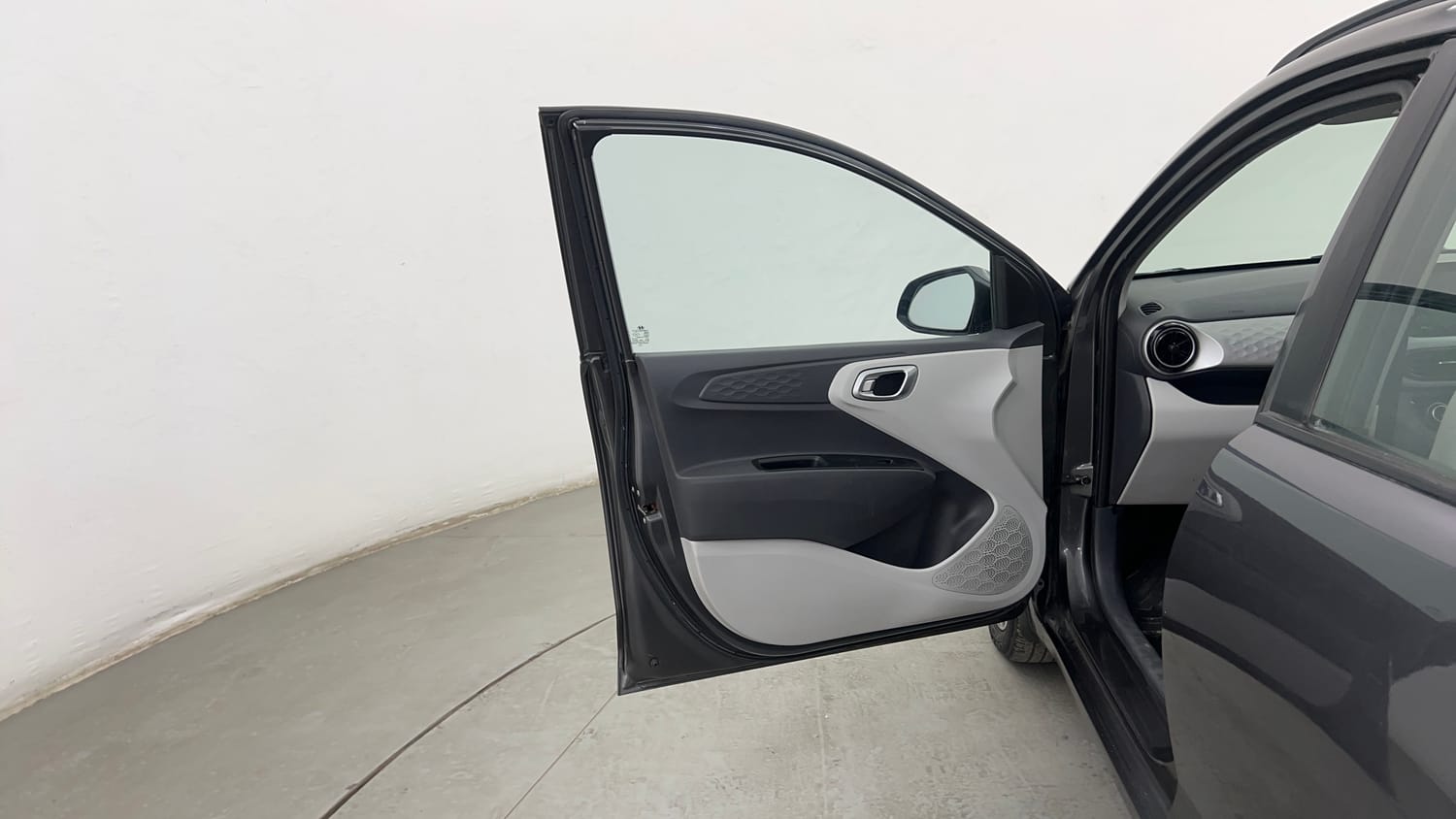 Used 2021 Hyundai Grand i10 Nios Sportz AMT 1.2 Kappa VTVT Petrol Automatic interior LEFT FRONT DOOR OPEN VIEW