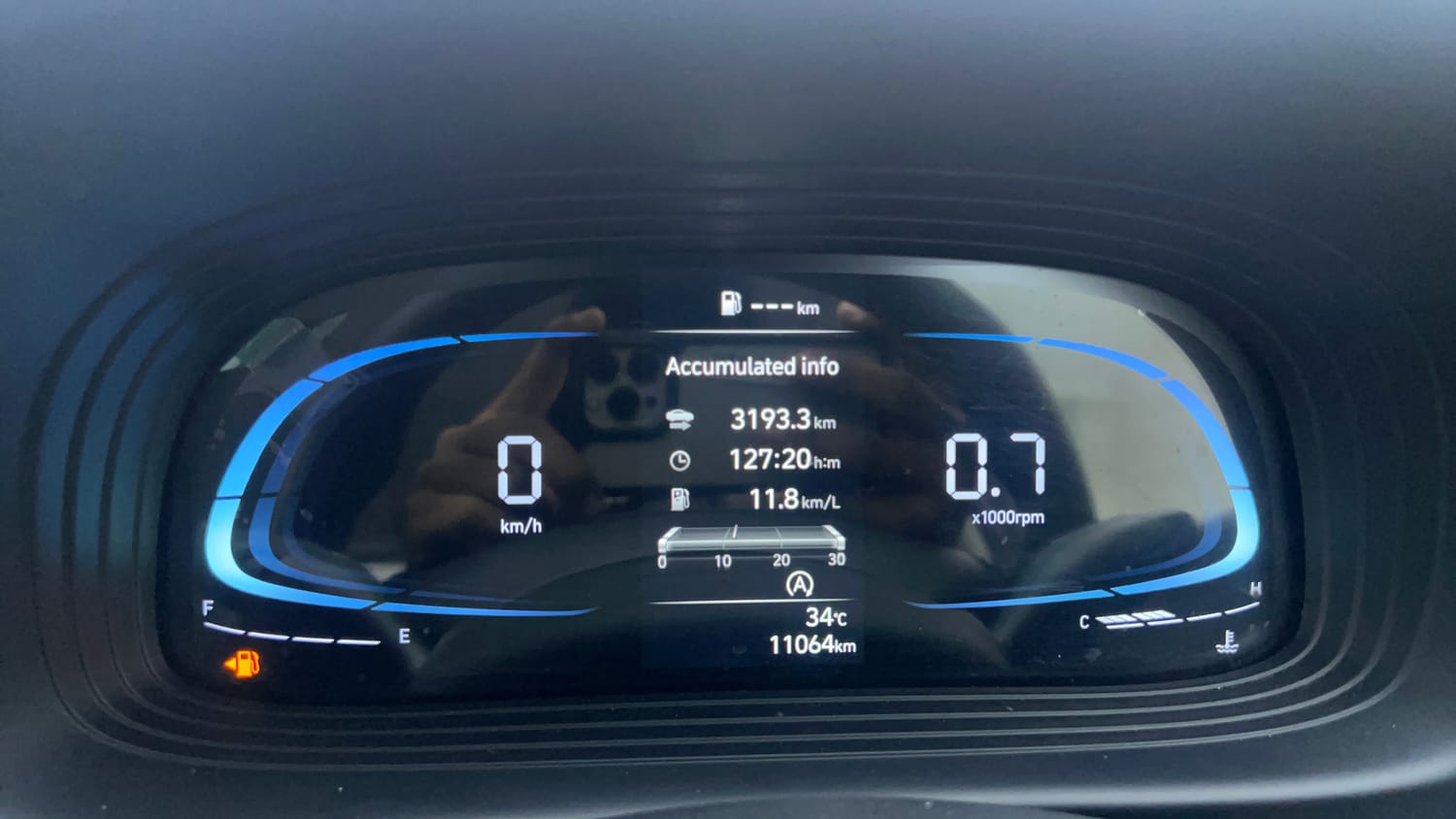 Used 2025 Hyundai Venue S (O) 1.2 Petrol Petrol Manual interior CLUSTERMETER VIEW