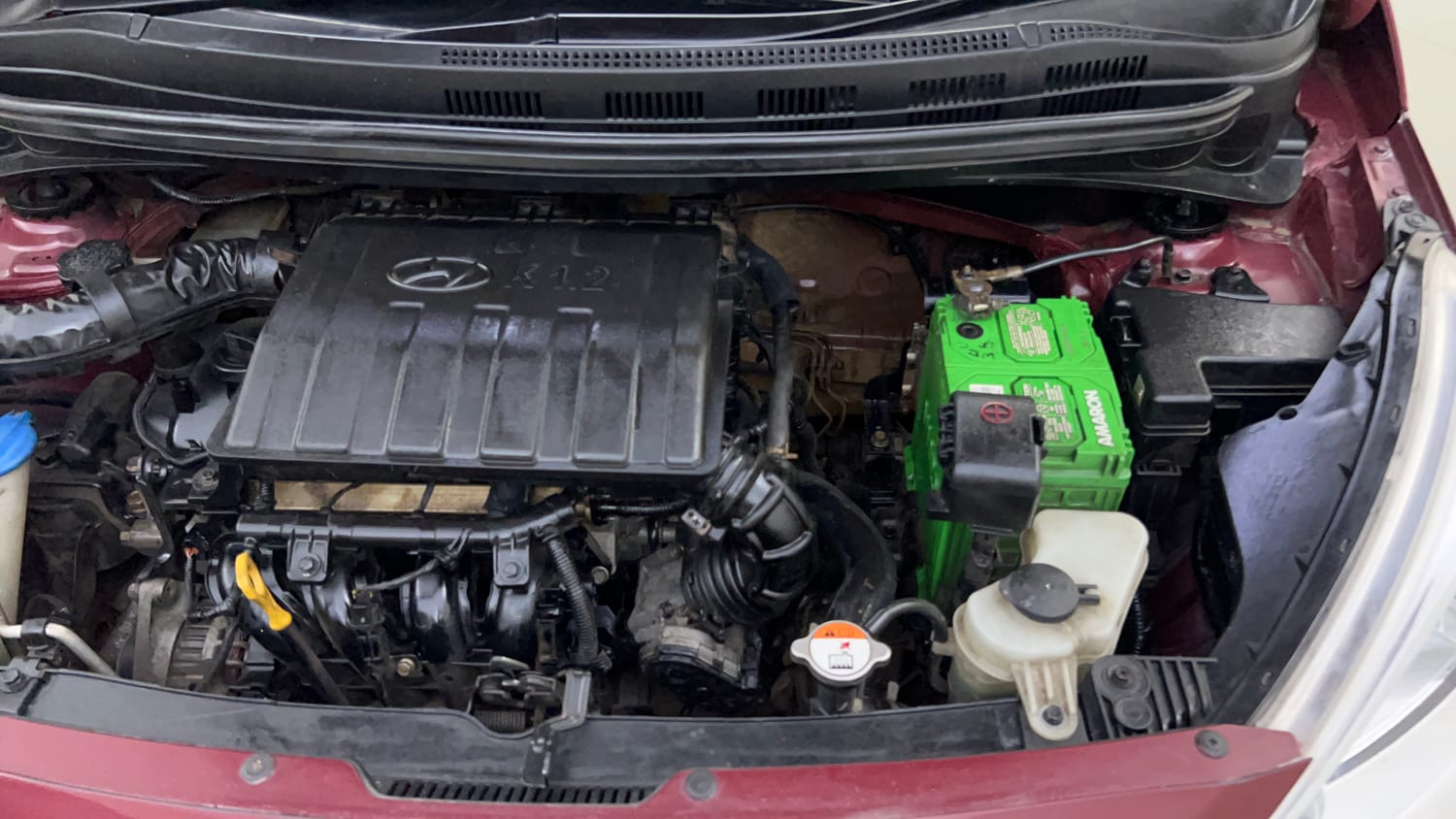 Used 2016 Hyundai Grand i10 Sportz 1.2 Kappa VTVT Petrol Manual engine ENGINE LEFT SIDE VIEW