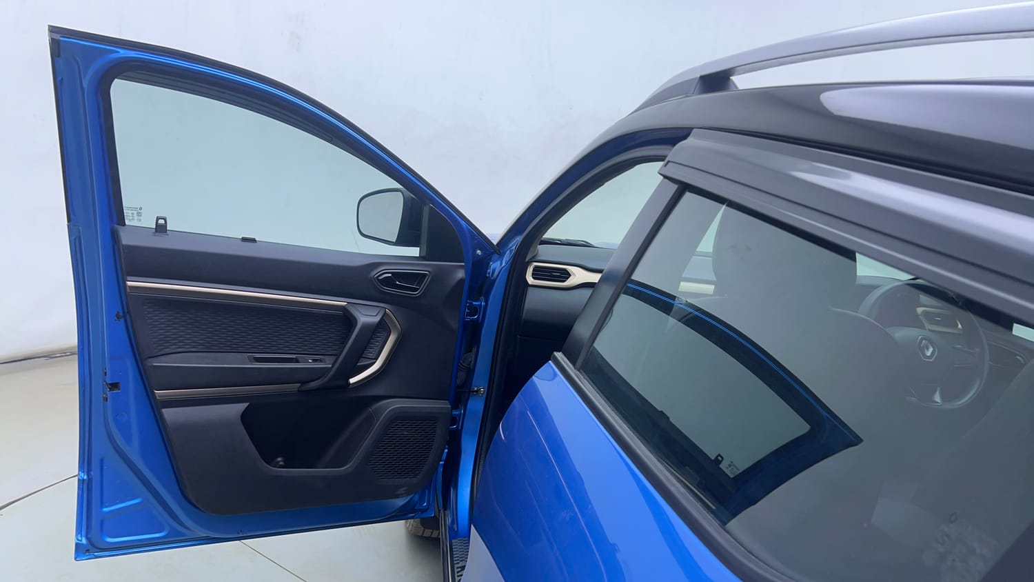 Used 2021 Renault Kiger RXT AMT Dual Tone Petrol Automatic interior LEFT FRONT DOOR OPEN VIEW