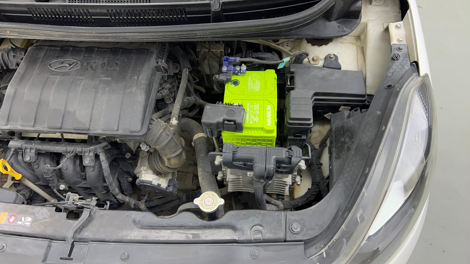 Used 2021 Hyundai Aura S 1.2 AMT Petrol Petrol Automatic engine ENGINE LEFT SIDE VIEW