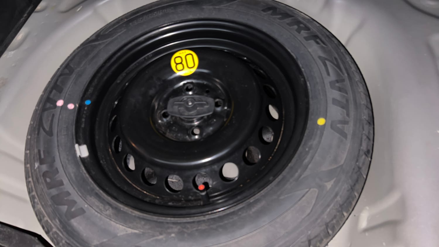 Used 2018 Maruti Suzuki Baleno Alpha 1.2 Petrol Manual tyres SPARE TYRE VIEW