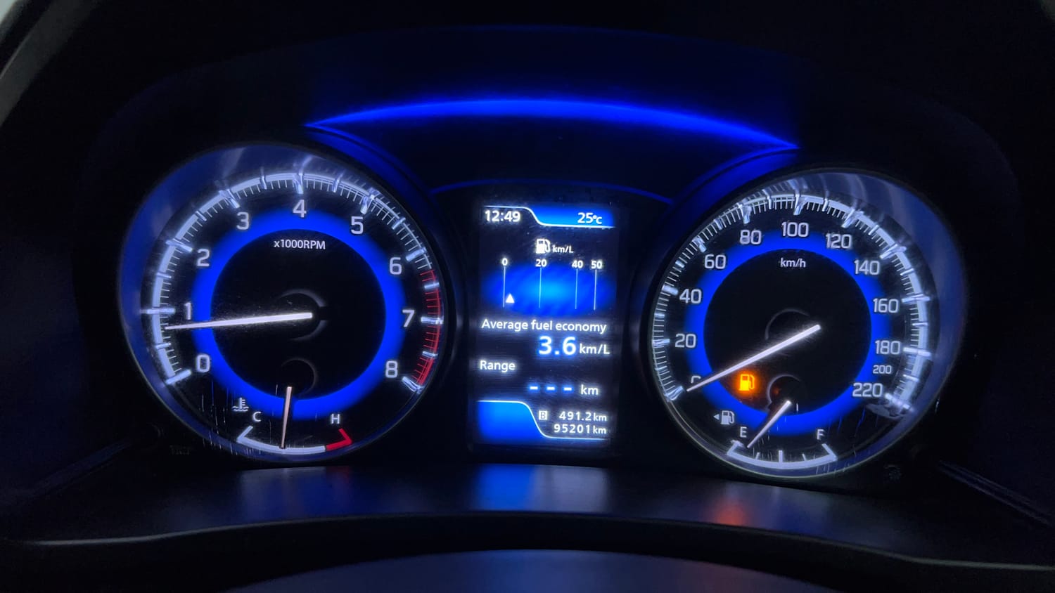 Used 2018 Maruti Suzuki Baleno Alpha 1.2 Petrol Manual interior CLUSTERMETER VIEW