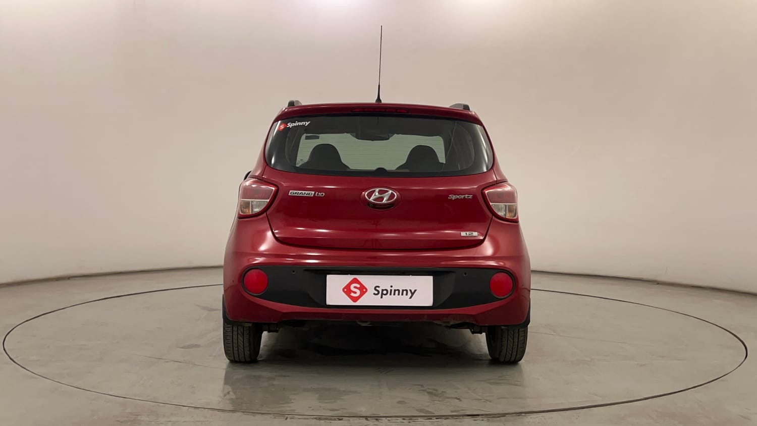 Used 2017 Hyundai Grand i10 Sportz (O) 1.2 Kappa VTVT Petrol Manual exterior BACK VIEW