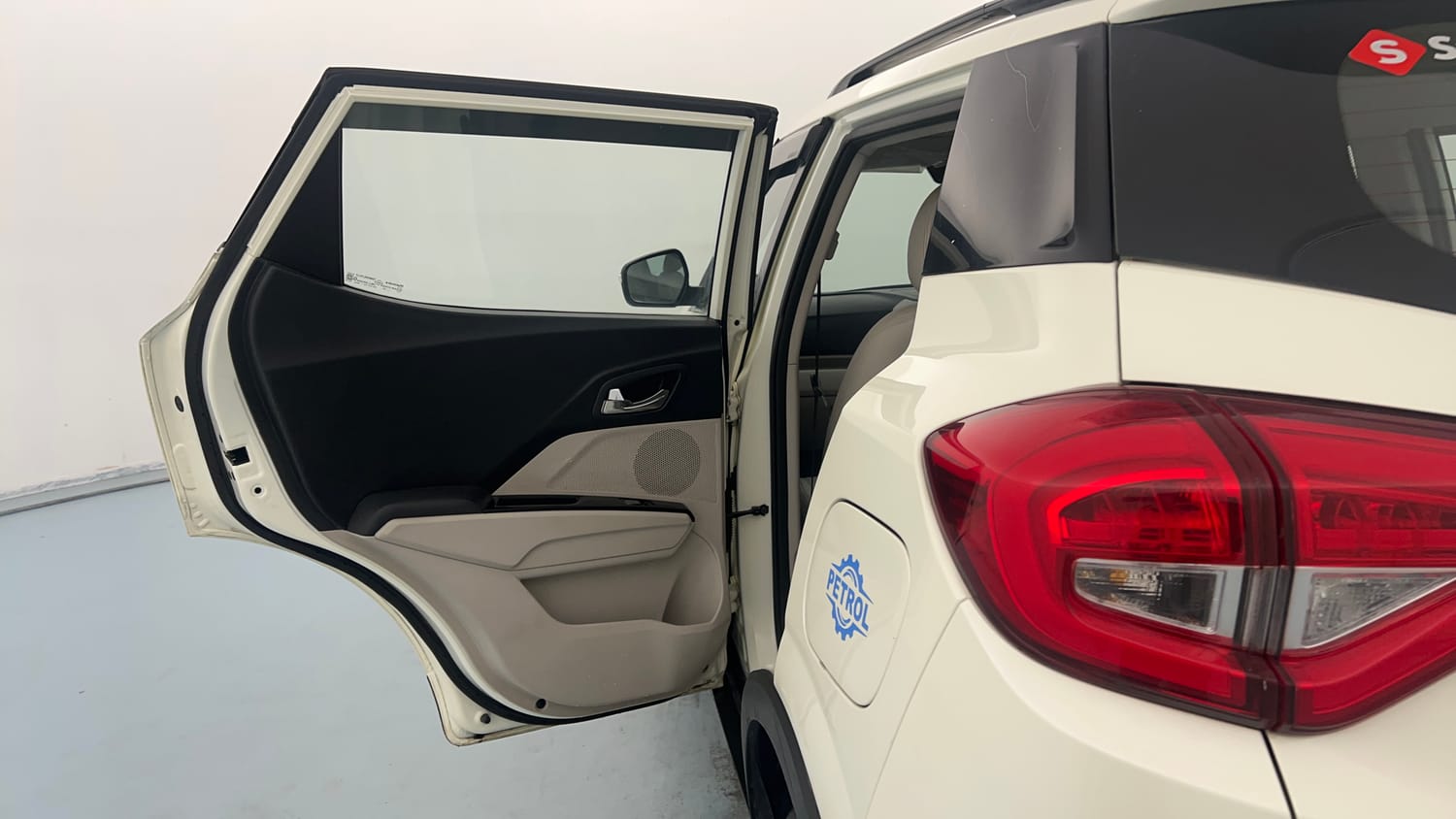 Used 2023 Mahindra XUV 300 W8 1.2 Petrol Petrol Manual interior LEFT REAR DOOR OPEN VIEW