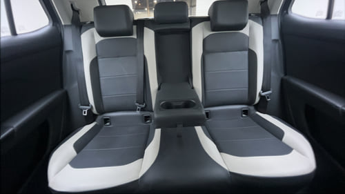 Used 2023 Volkswagen Taigun Topline 1.0 TSI MT Petrol Manual interior REAR SEAT CONDITION VIEW