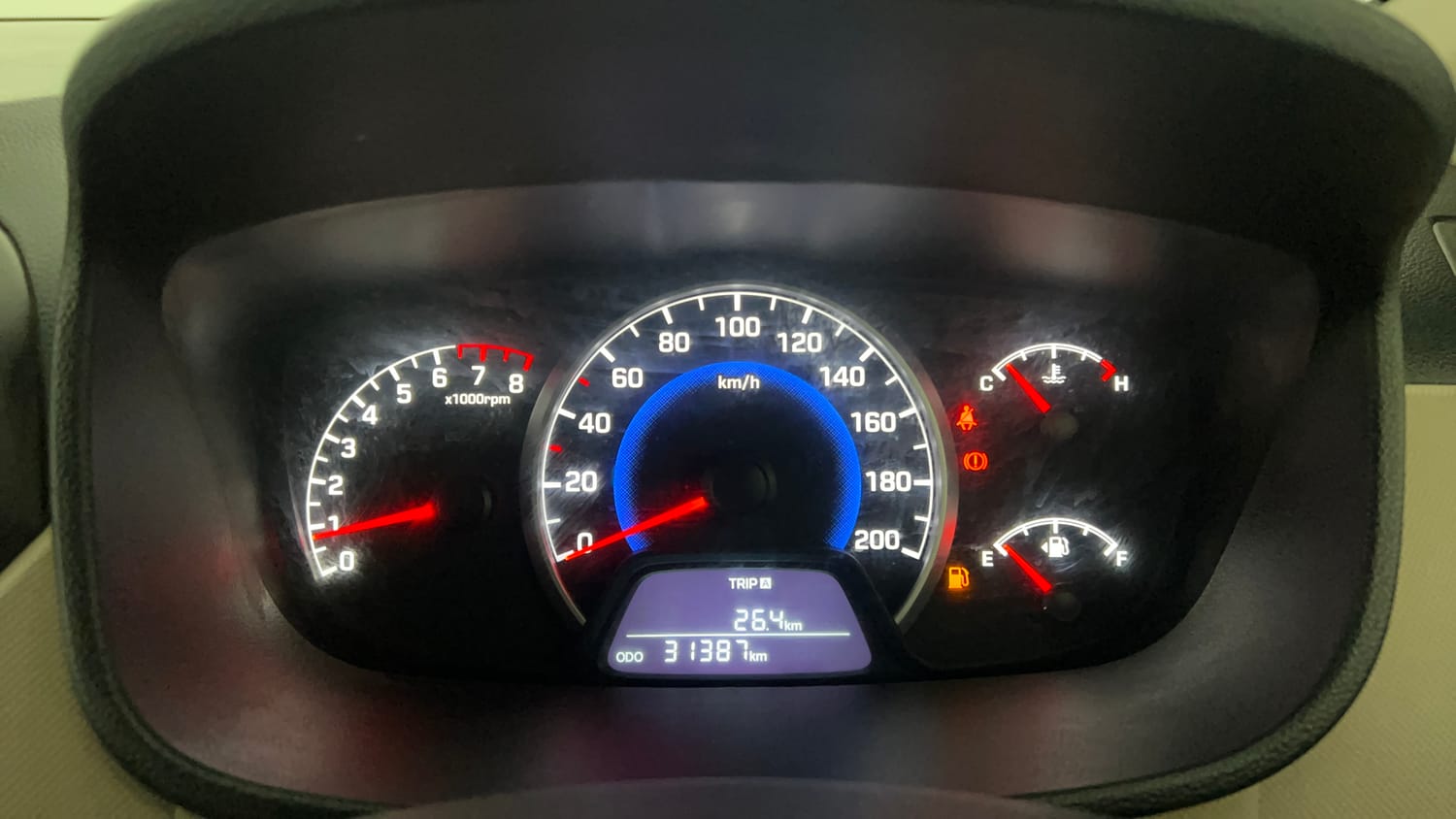 Used 2018 Hyundai Grand i10 Sportz 1.2 Kappa VTVT Petrol Manual interior CLUSTERMETER VIEW