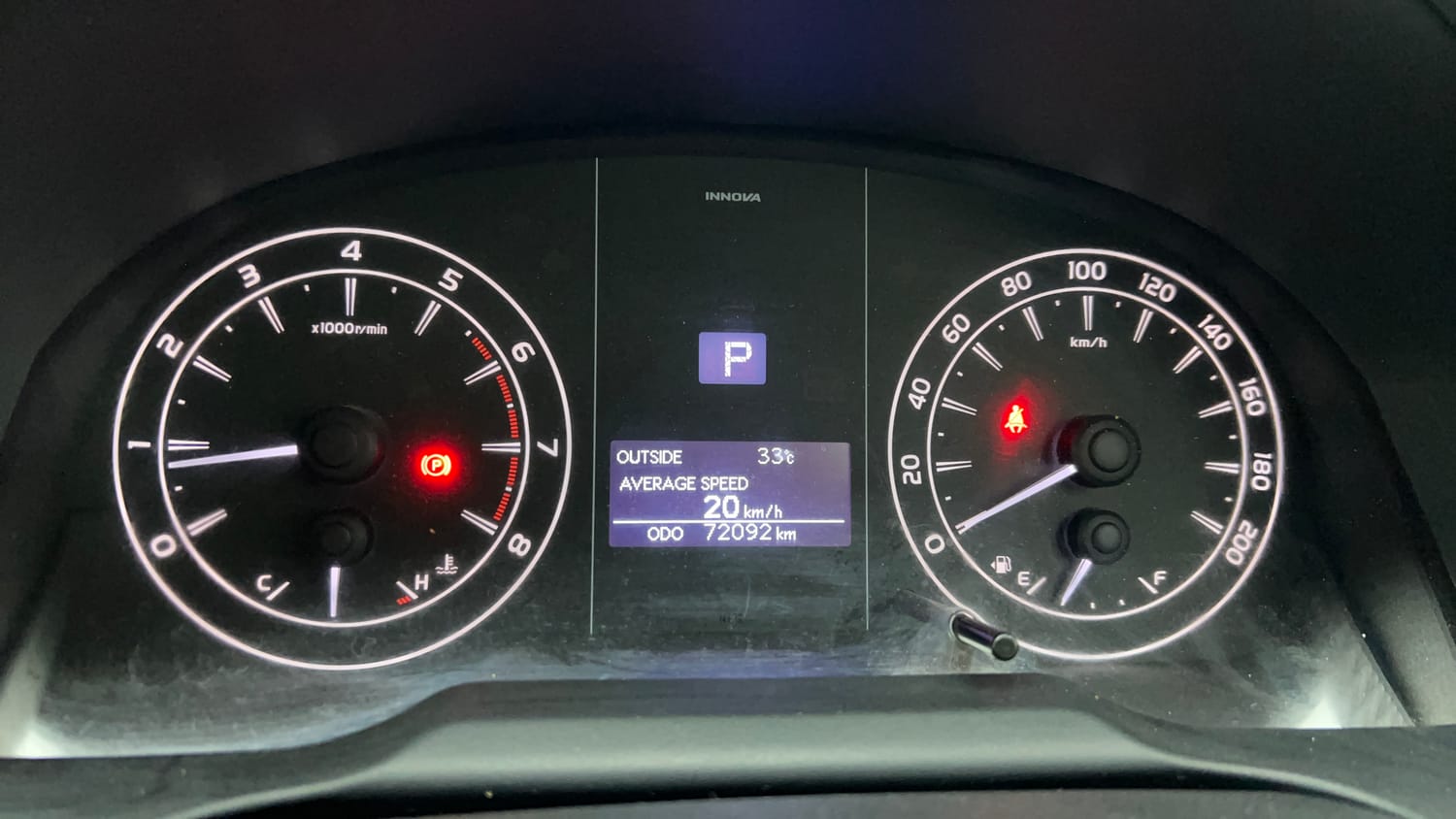Used 2022 Toyota Innova Crysta GX 2.7 AT 7 STR Petrol Automatic interior CLUSTERMETER VIEW