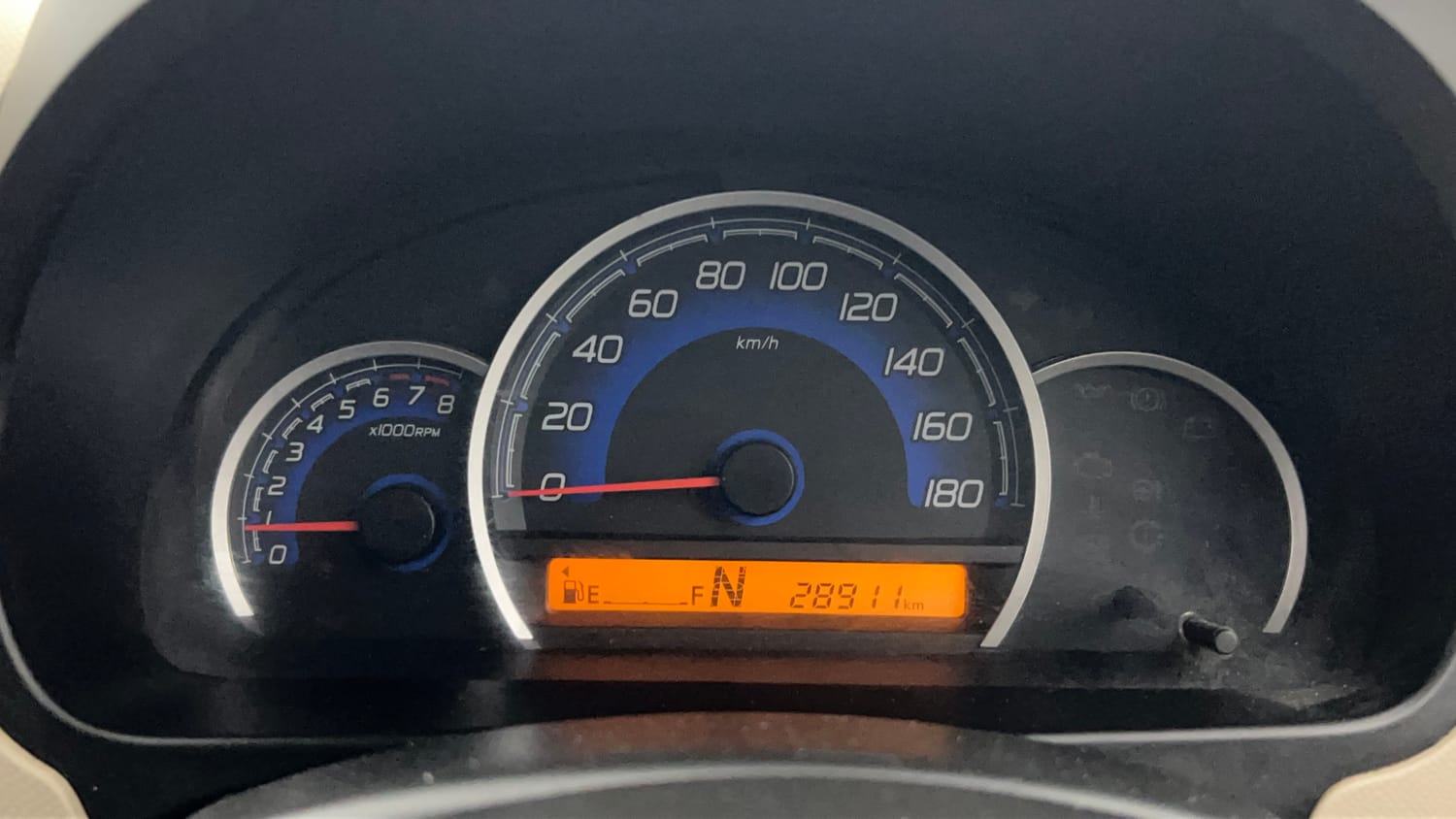 Used 2018 Maruti Suzuki Wagon R 1.0 VXI AMT (O) Petrol Automatic interior CLUSTERMETER VIEW
