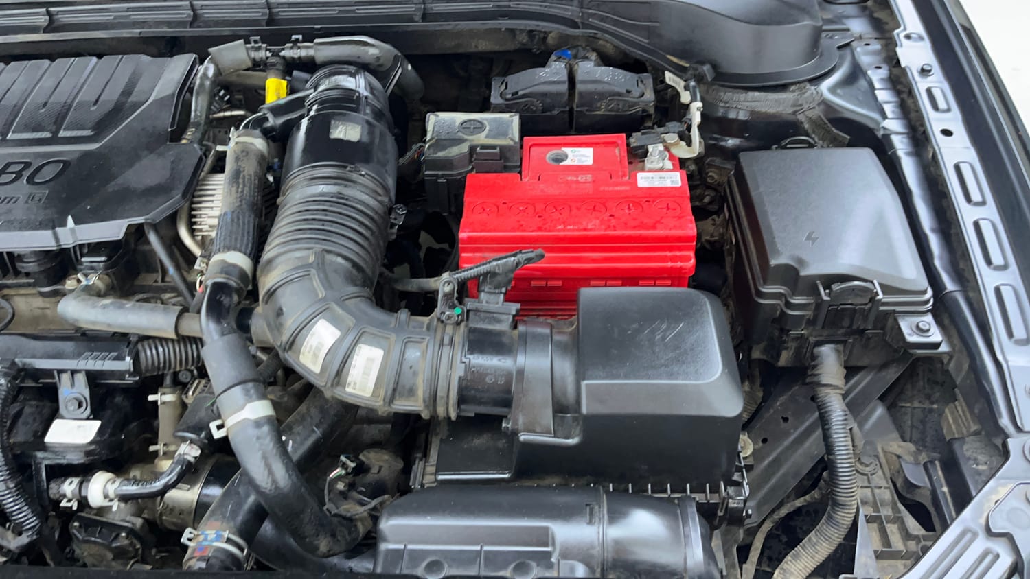 Used 2024 Hyundai Verna SX (O) 1.5 Turbo Petrol DCT Petrol Automatic engine ENGINE LEFT SIDE VIEW