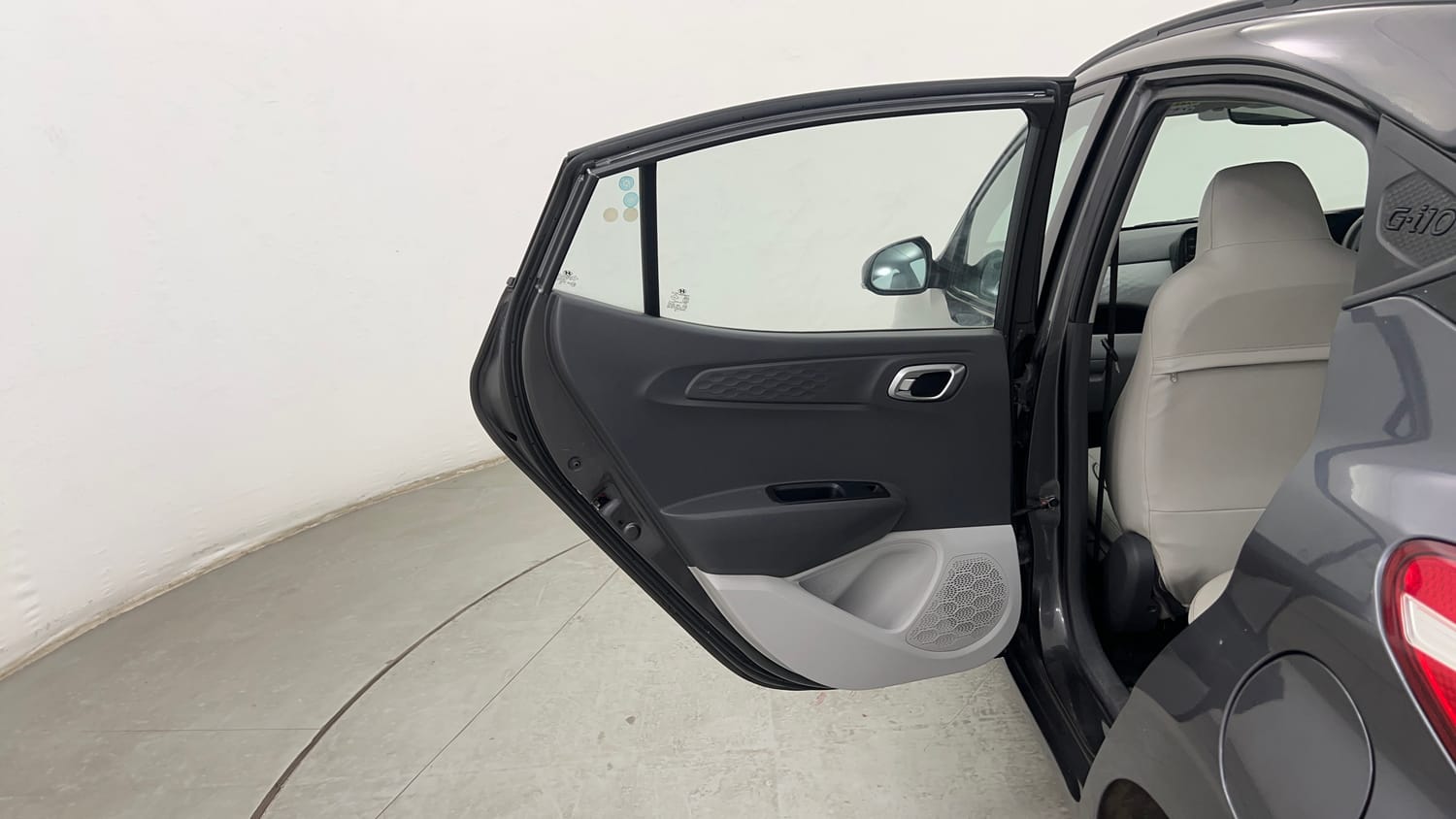 Used 2021 Hyundai Grand i10 Nios Sportz AMT 1.2 Kappa VTVT Petrol Automatic interior LEFT REAR DOOR OPEN VIEW