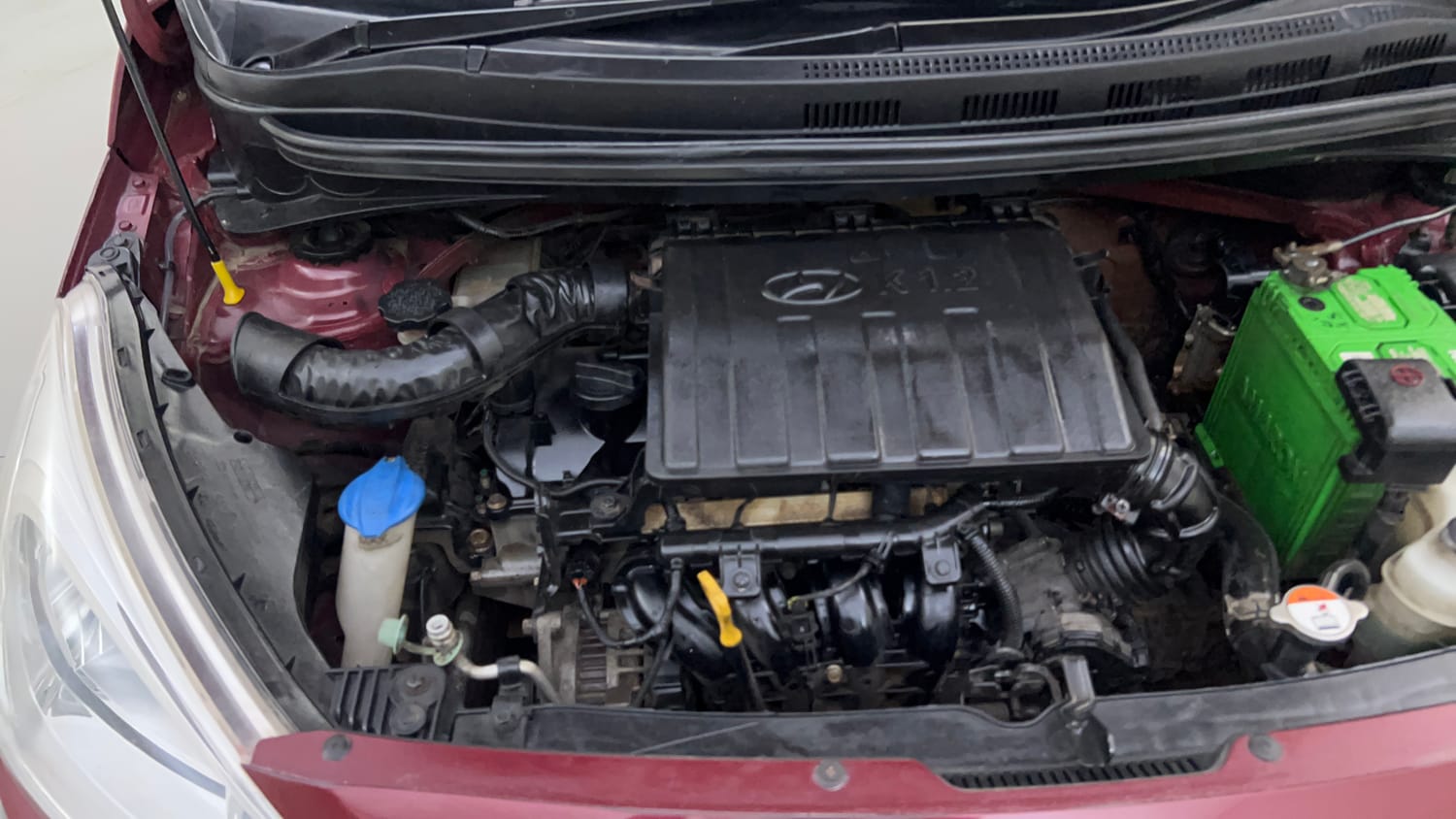 Used 2016 Hyundai Grand i10 Sportz 1.2 Kappa VTVT Petrol Manual engine ENGINE RIGHT SIDE VIEW