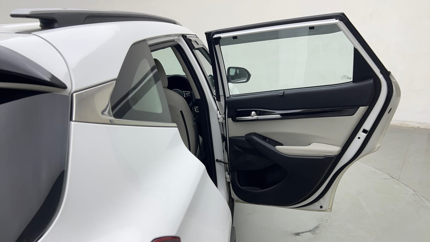 Used 2023 Kia Seltos HTX 1.5 Petrol Manual interior RIGHT REAR DOOR OPEN VIEW
