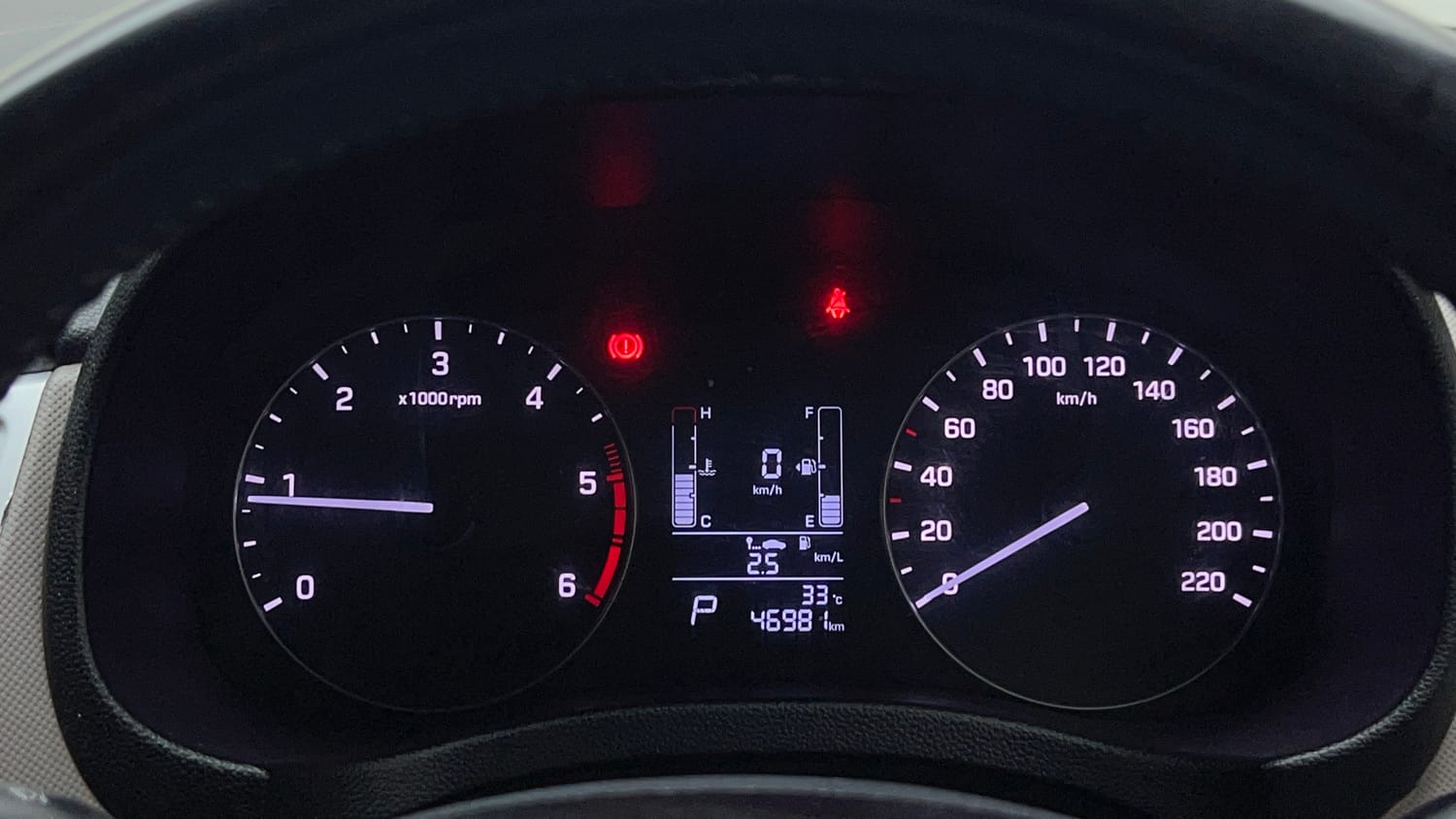 Used 2019 Hyundai Creta SX 1.6 AT CRDi Diesel Automatic interior CLUSTERMETER VIEW