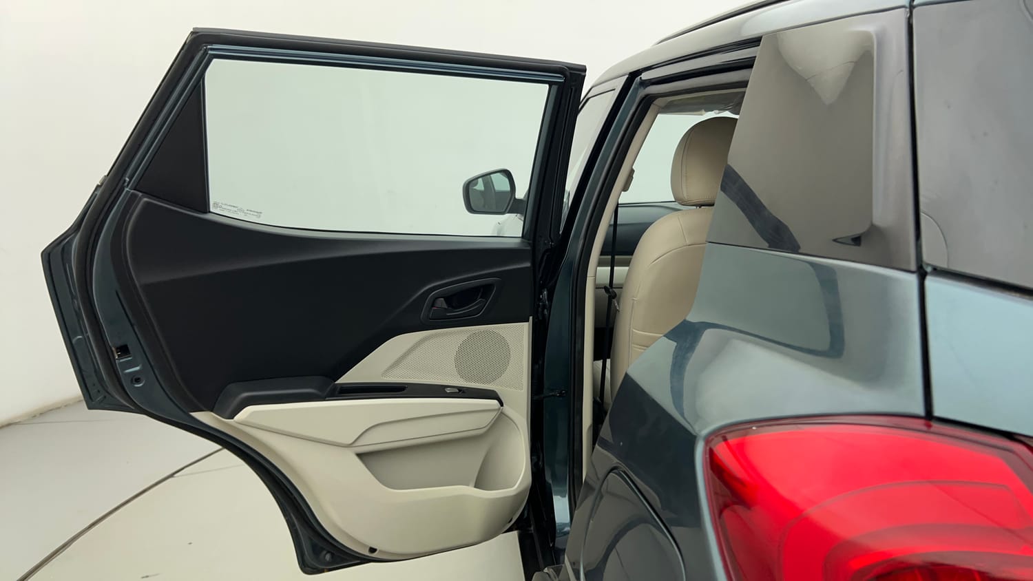 Used 2023 Mahindra XUV 300 W4 1.2 Petrol Petrol Manual interior LEFT REAR DOOR OPEN VIEW