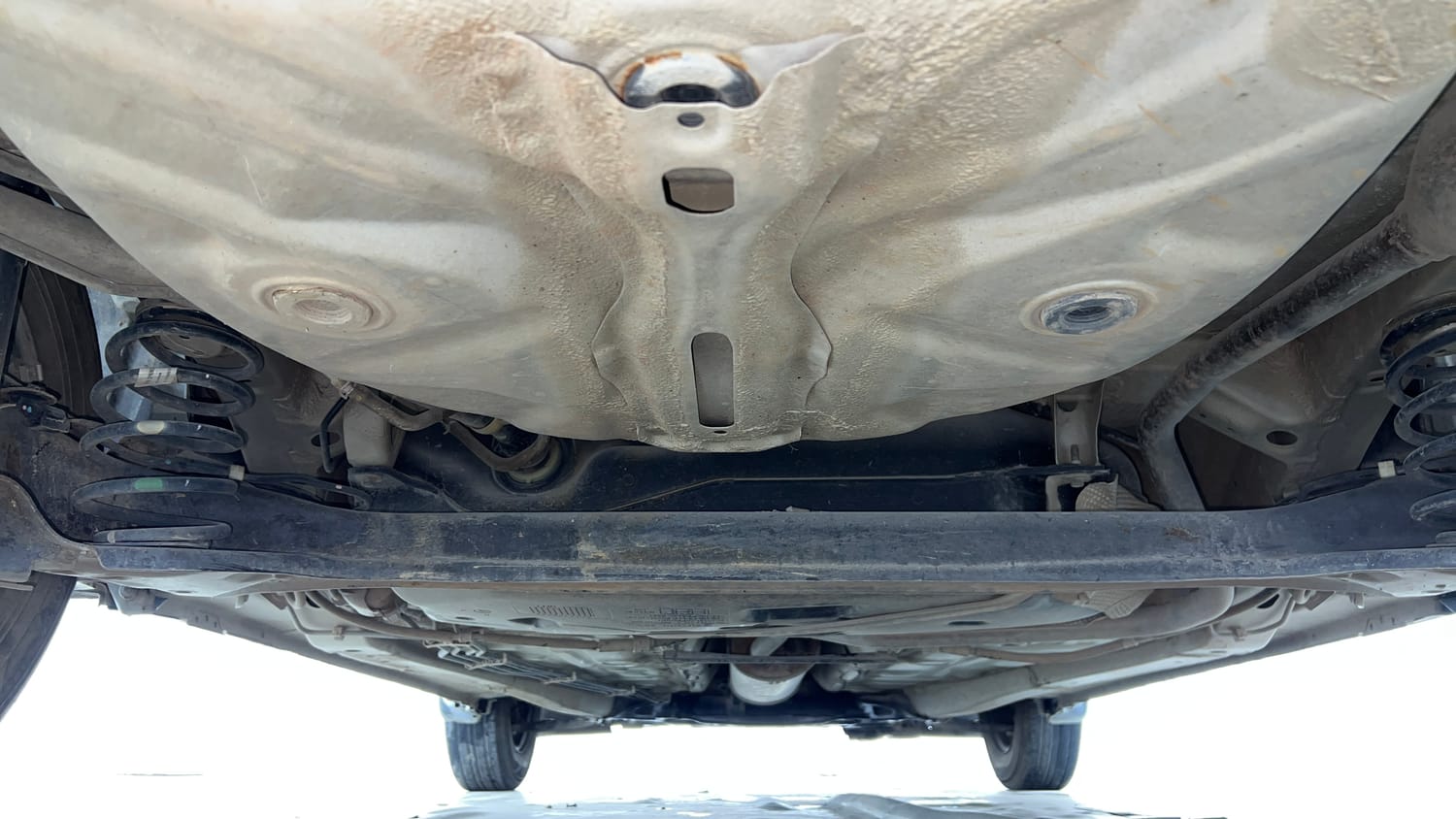 Used 2017 Maruti Suzuki Dzire VXi Petrol Manual extra REAR UNDERBODY VIEW (TAKEN FROM REAR)