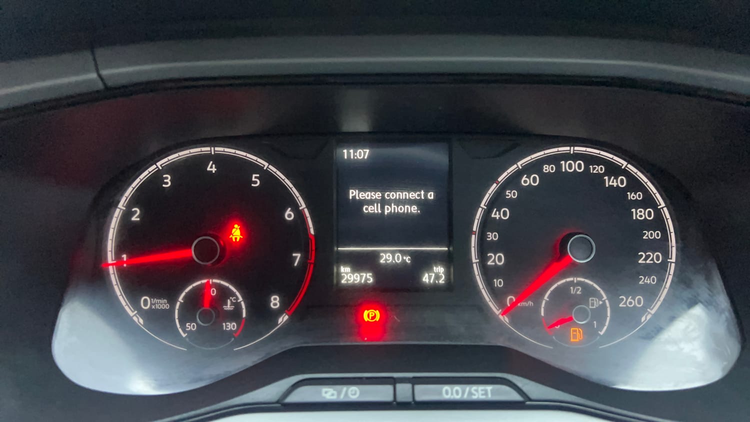 Used 2022 Volkswagen Taigun Highline 1.0 TSI MT Petrol Manual interior CLUSTERMETER VIEW