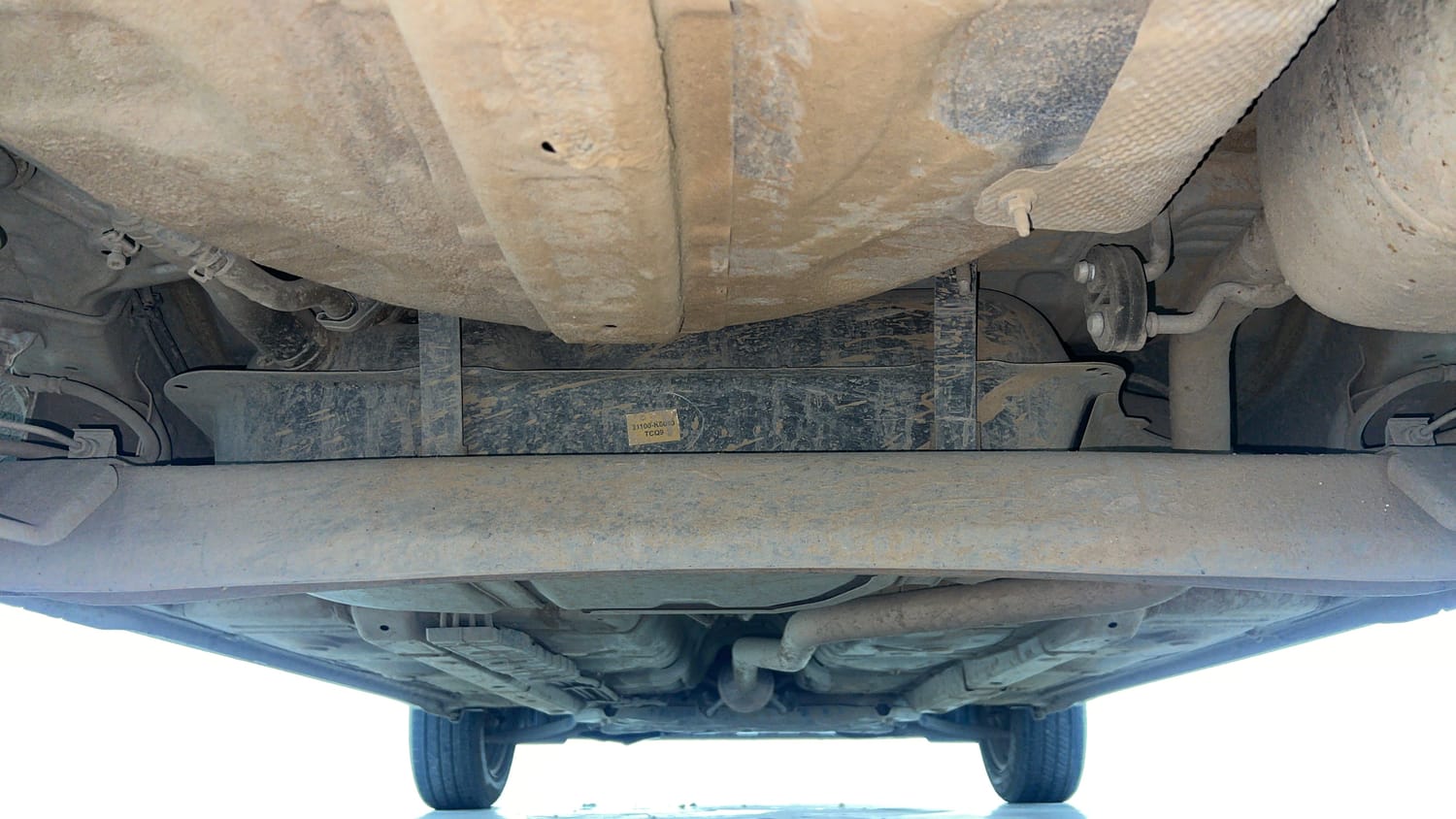 Used 2023 Hyundai Grand i10 Nios Sportz 1.2 Kappa VTVT Petrol Manual extra REAR UNDERBODY VIEW (TAKEN FROM REAR)