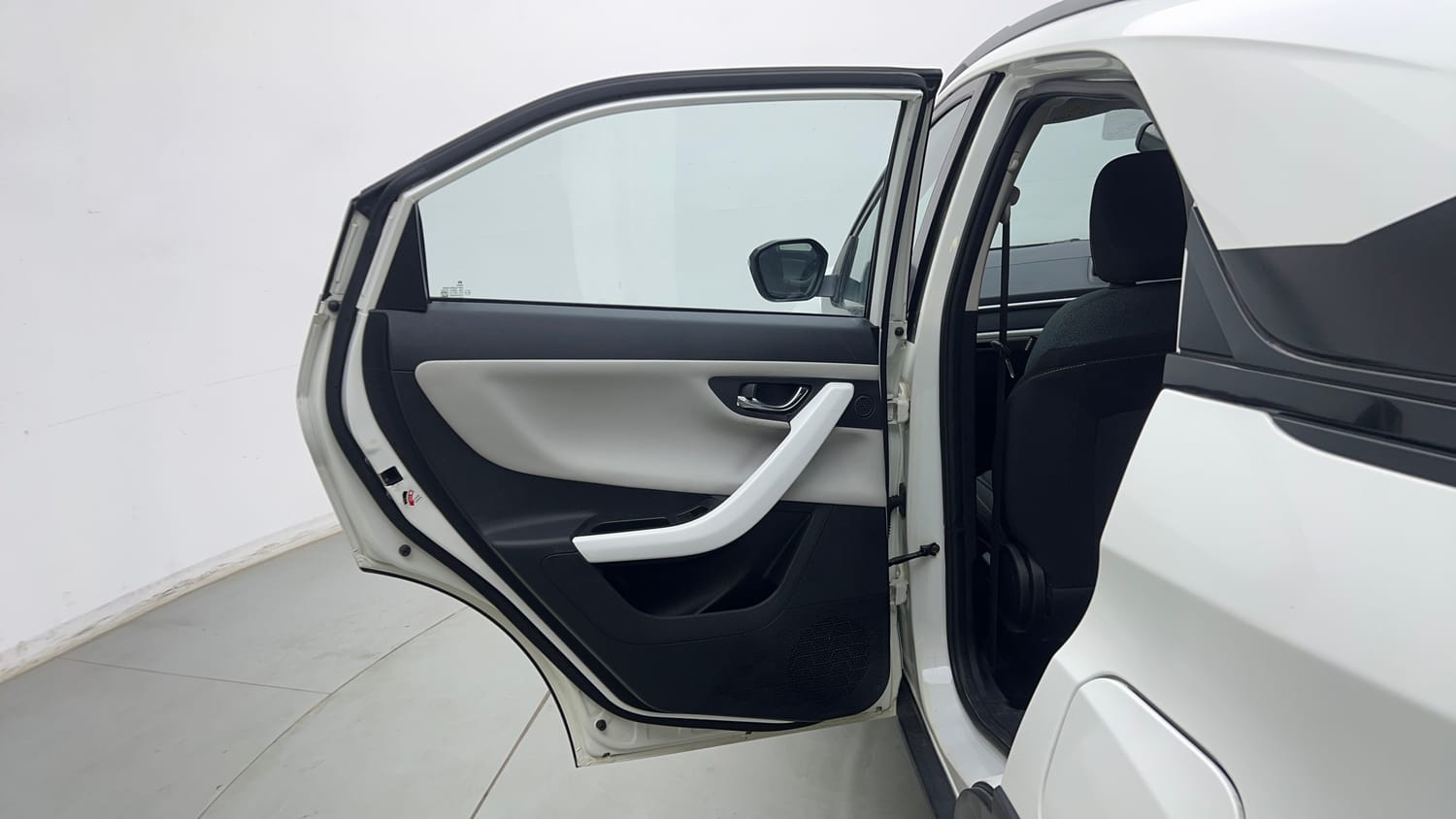 Used 2023 Tata Nexon Creative 1.2 Revotron Petrol 6MT Petrol Manual interior LEFT REAR DOOR OPEN VIEW