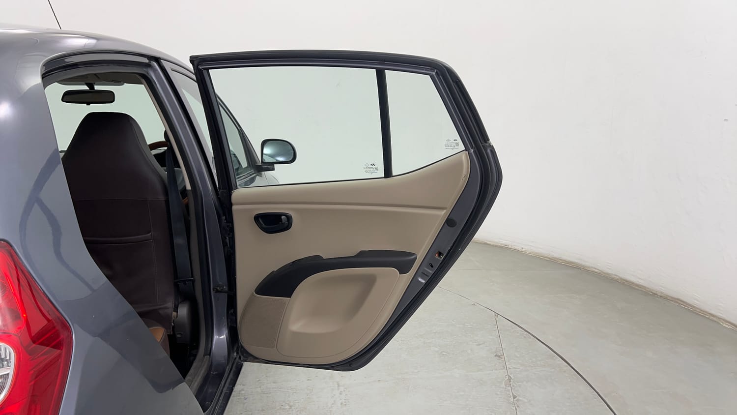 Used 2013 Hyundai i10 Magna 1.1 iRDE2 Petrol Manual interior RIGHT REAR DOOR OPEN VIEW
