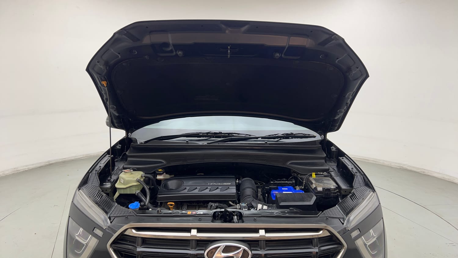 Used 2020 Hyundai Creta SX (O) 1.4 Turbo 7 DCT Petrol Automatic engine ENGINE & BONNET OPEN FRONT VIEW