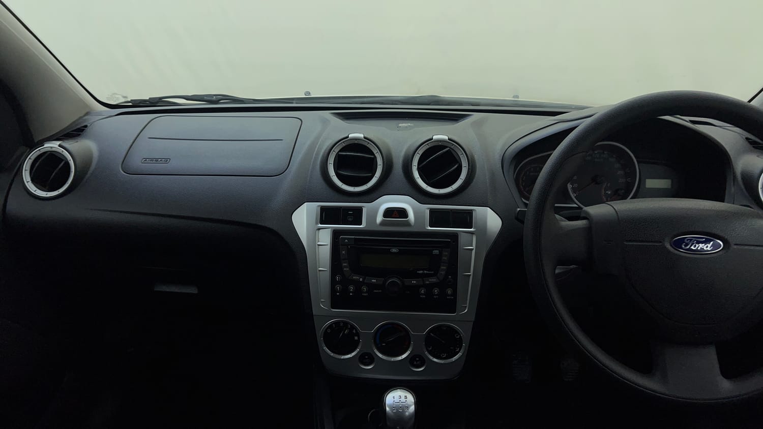 Used 2015 Ford Figo Duratec Petrol Titanium 1.2 Petrol Manual interior MUSIC SYSTEM & AC CONTROL VIEW
