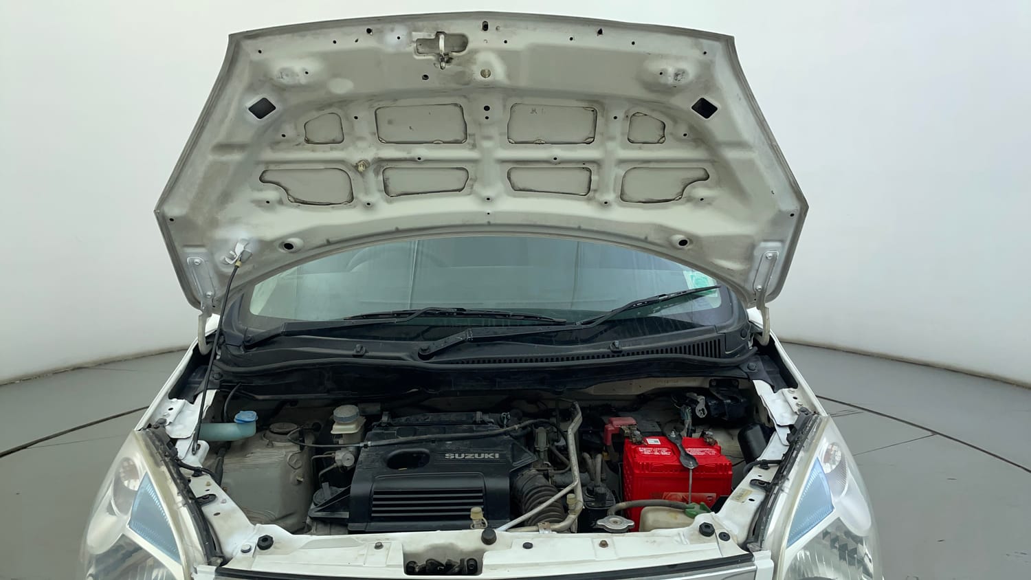 Used 2013 Maruti Suzuki Wagon R LXI Petrol Manual engine ENGINE & BONNET OPEN FRONT VIEW
