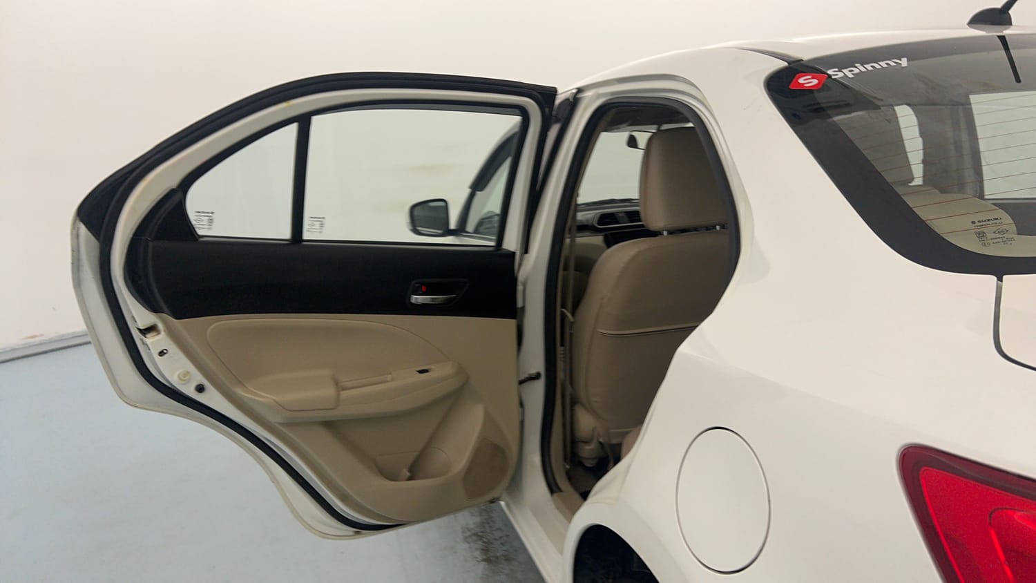 Used 2022 Maruti Suzuki Dzire ZXi Plus Petrol Manual interior LEFT REAR DOOR OPEN VIEW