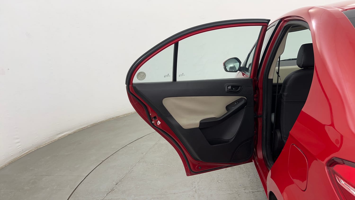 Used 2014 Tata Zest XMS Petrol Petrol Manual interior LEFT REAR DOOR OPEN VIEW
